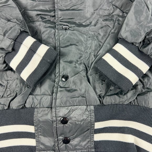 VTG Megadeath Bomber Jacket Large Black Killing Is My Business Thrashed Graphic - Picture 3 of 14